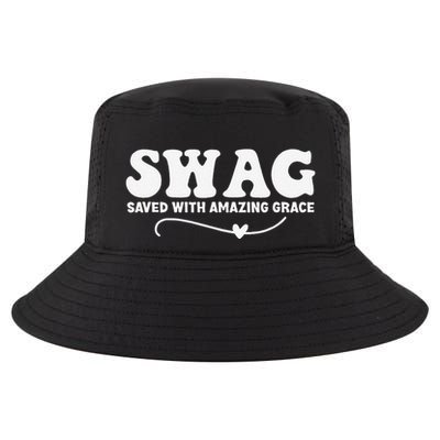Swag Saved With Amazing Grace Jesus God Cool Comfort Performance Bucket Hat