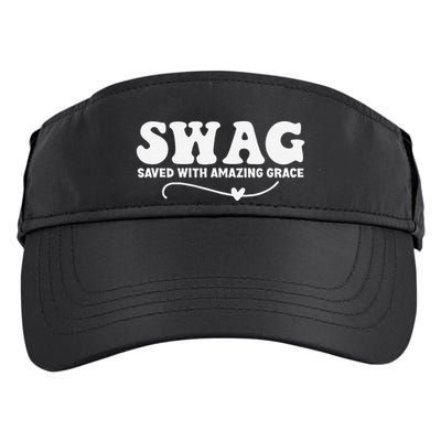 Swag Saved With Amazing Grace Jesus God Adult Drive Performance Visor