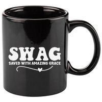 Swag Saved With Amazing Grace Jesus God 11oz C Handle Ceramic Mug