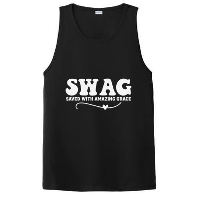 Swag Saved With Amazing Grace Jesus God PosiCharge Competitor Tank