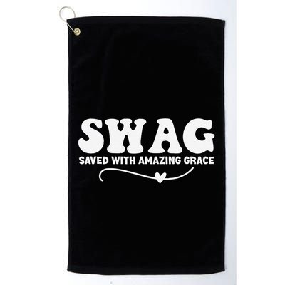 Swag Saved With Amazing Grace Jesus God Golf Towel