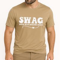 Swag Saved With Amazing Grace Jesus God Cooling Performance Crew T-Shirt