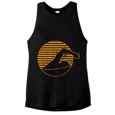 Swimming Ladies PosiCharge Tri-Blend Wicking Tank