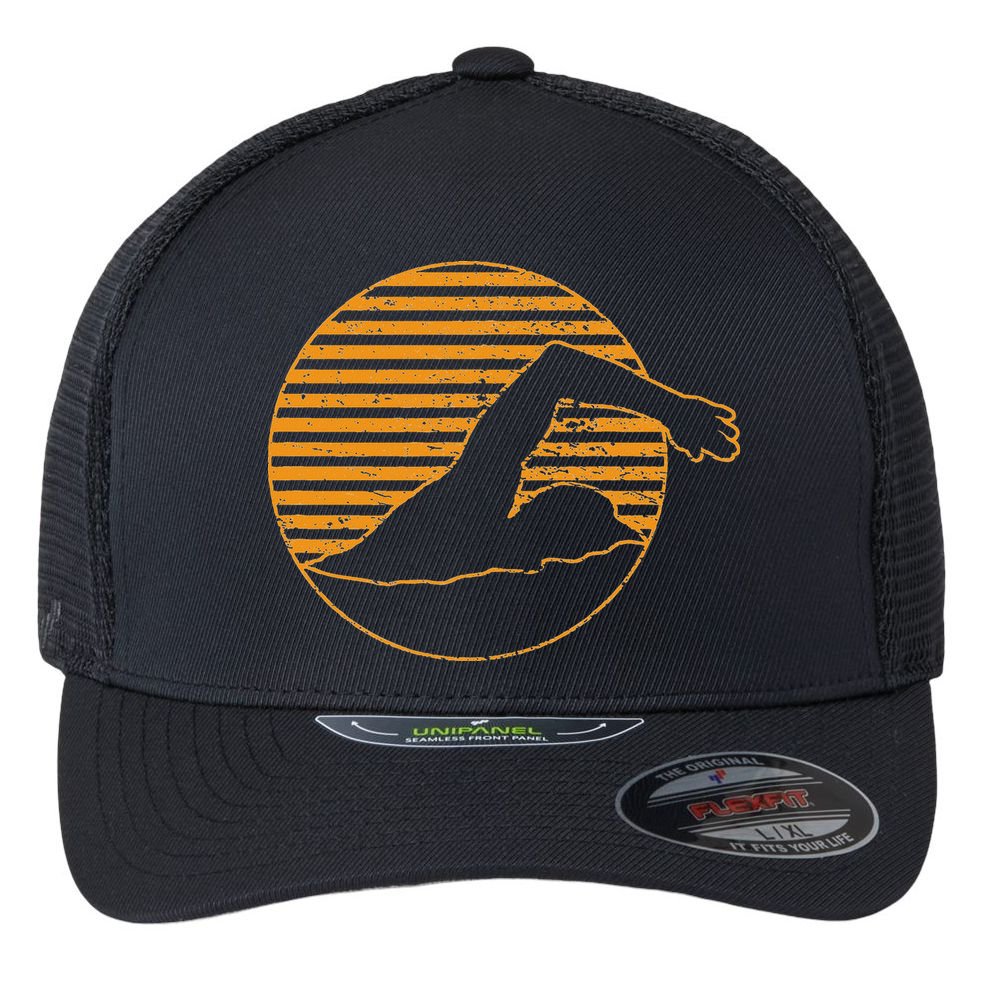Swimming Flexfit Unipanel Trucker Cap