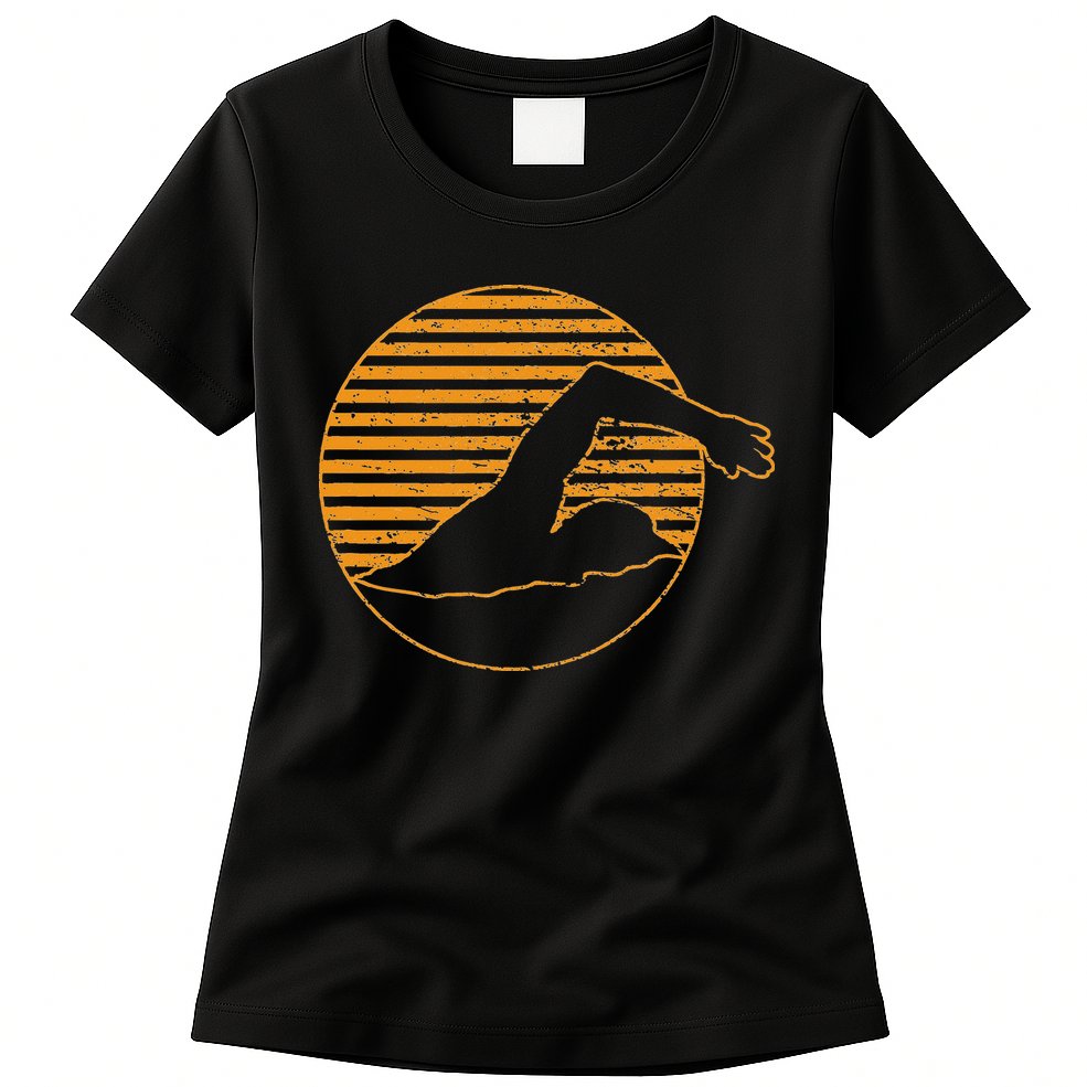 Swimming Womens T-Shirt