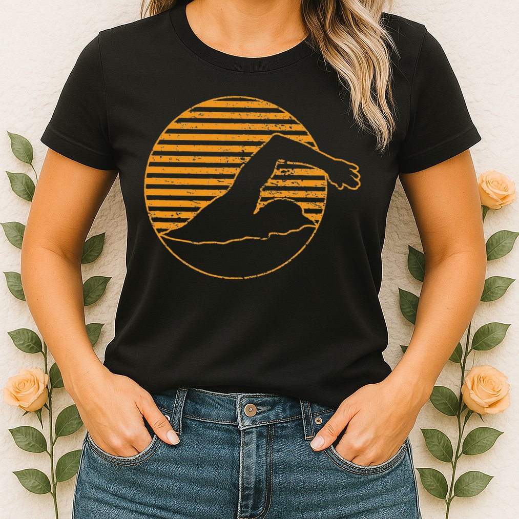 Swimming Womens T-Shirt