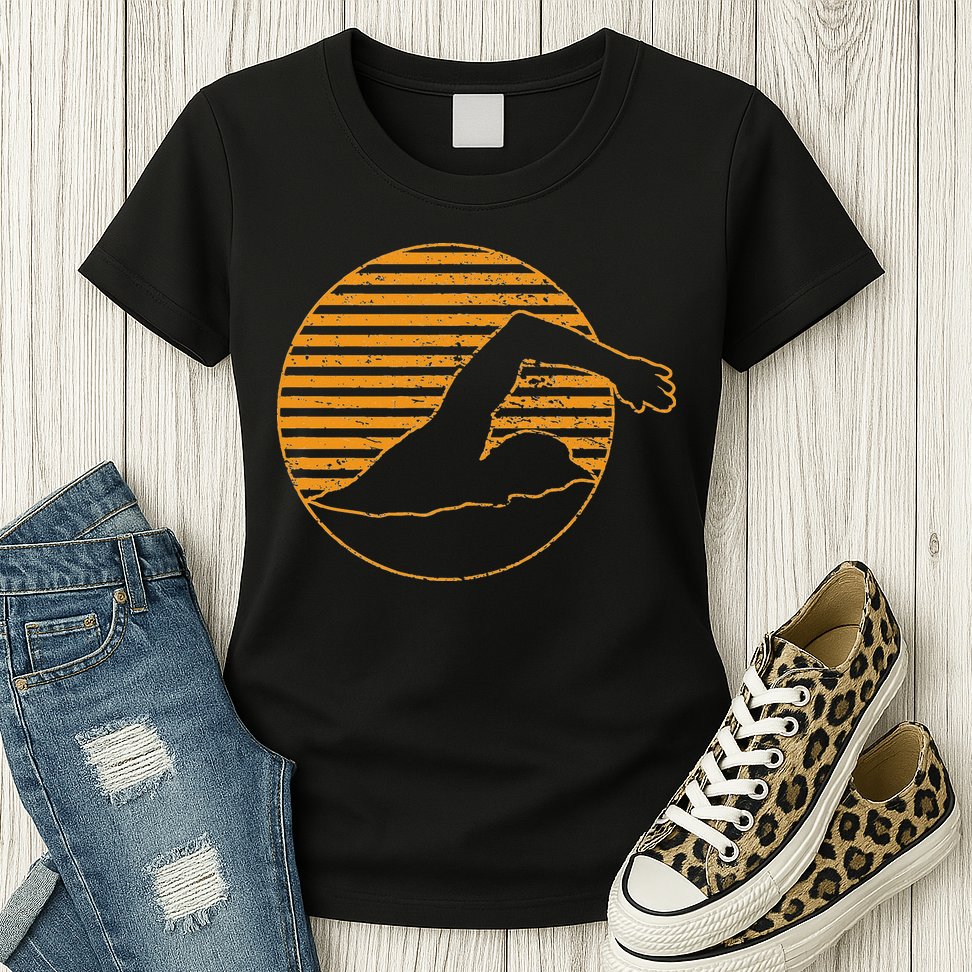 Swimming Womens T-Shirt