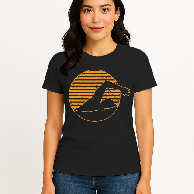 Swimming Womens T-Shirt