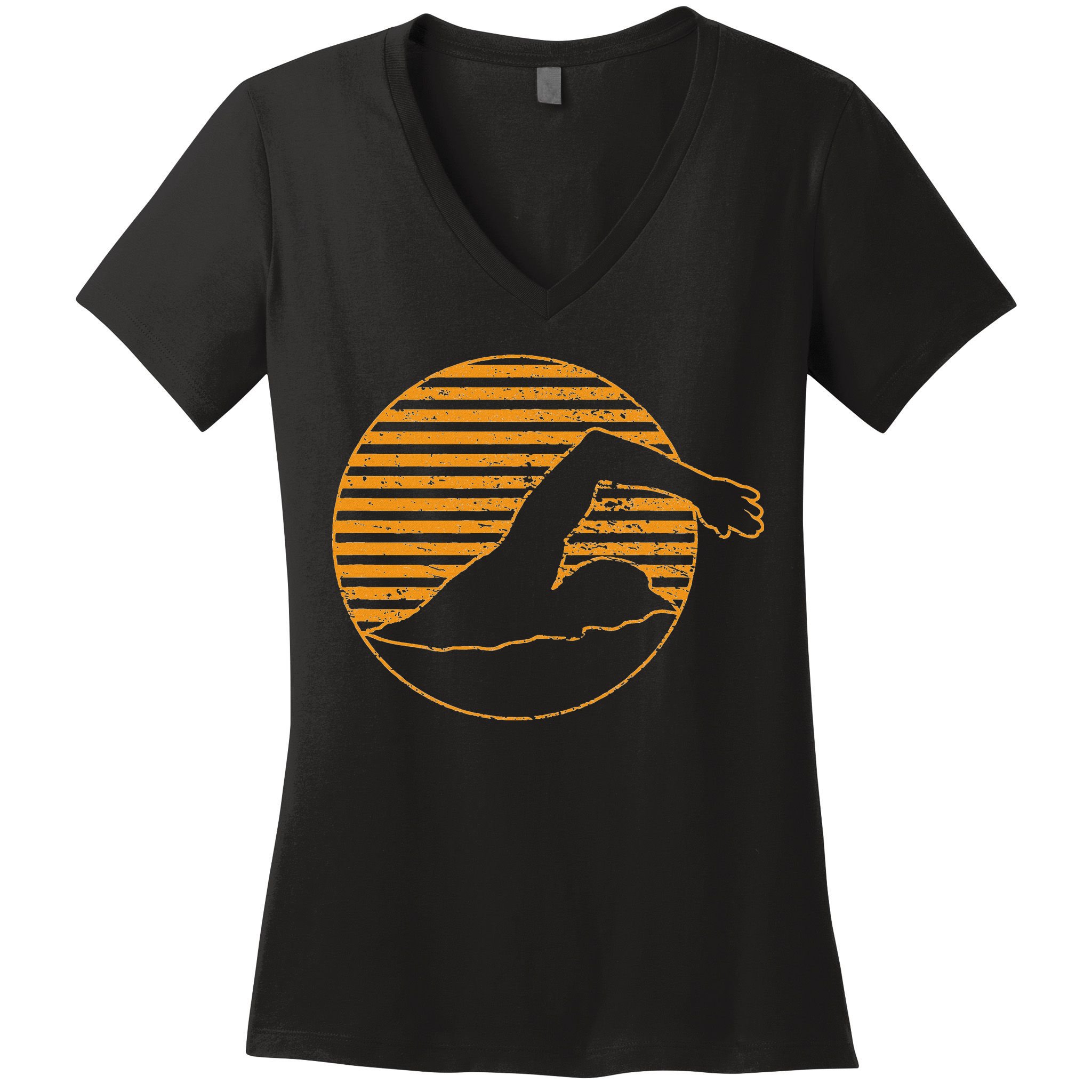 Swimming Women's V-Neck T-Shirt