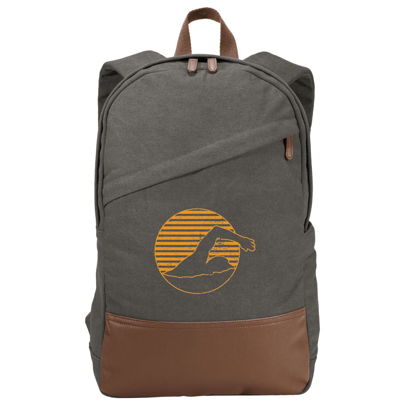 Swimming Cotton Canvas Backpack