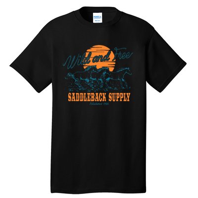 Saddleback Supply Wild And Free Logo Tall T-Shirt