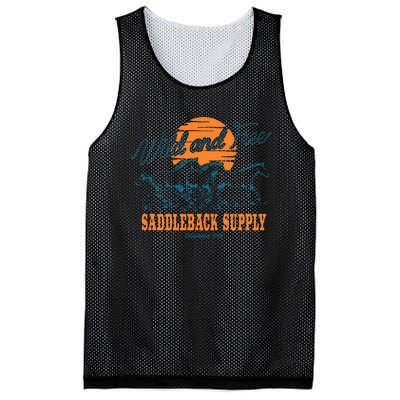 Saddleback Supply Wild And Free Logo Mesh Reversible Basketball Jersey Tank