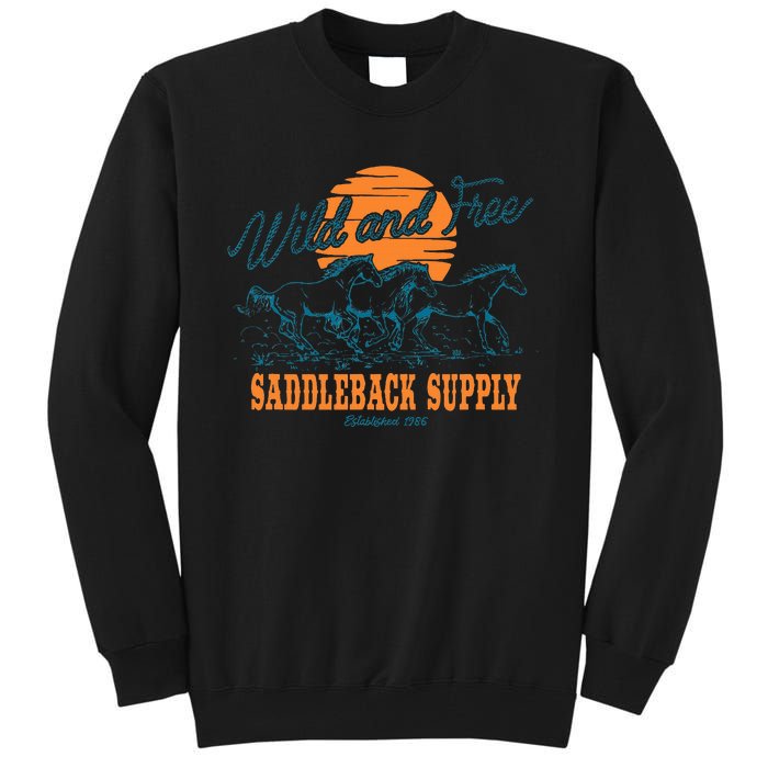 Saddleback Supply Wild And Free Logo Tall Sweatshirt