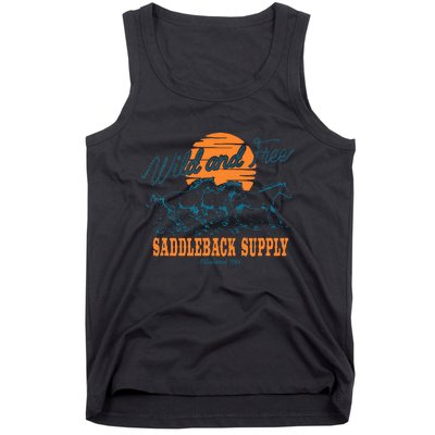 Saddleback Supply Wild And Free Logo Tank Top