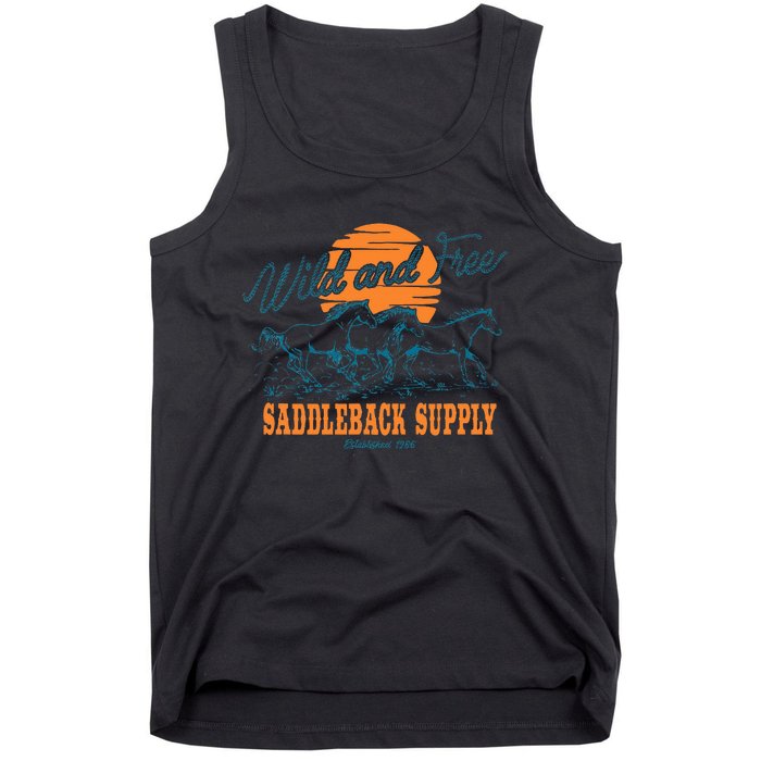 Saddleback Supply Wild And Free Logo Tank Top