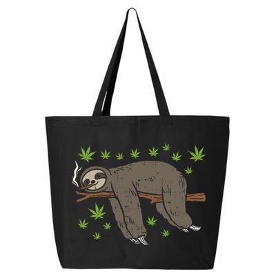 Sloth Smoking Weed Cannabis 420 Thc Marijuana Stoner Gift 25L Jumbo Tote