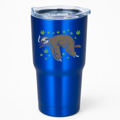 Sloth Smoking Weed Cannabis 420 Thc Marijuana Stoner Gift Tumbler