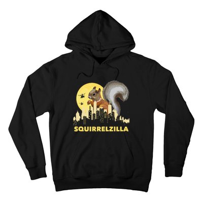 Squirrelzilla Squirrel Whisperer Squirrel Lover Animal Hoodie