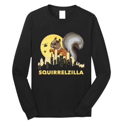 Squirrelzilla Squirrel Whisperer Squirrel Lover Animal Long Sleeve Shirt