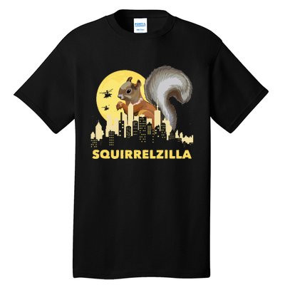 Squirrelzilla Squirrel Whisperer Squirrel Lover Animal Tall T-Shirt