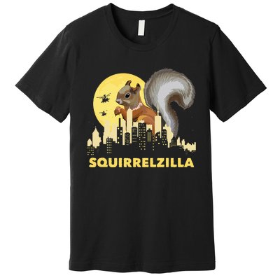 Squirrelzilla Squirrel Whisperer Squirrel Lover Animal Premium T-Shirt