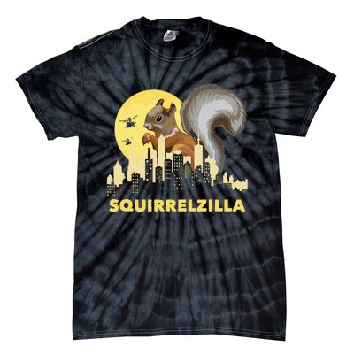 Squirrelzilla Squirrel Whisperer Squirrel Lover Animal Tie-Dye T-Shirt