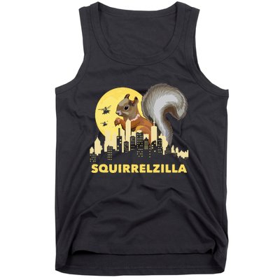 Squirrelzilla Squirrel Whisperer Squirrel Lover Animal Tank Top