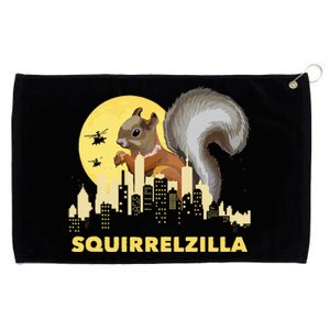 Squirrelzilla Squirrel Whisperer Squirrel Lover Animal Grommeted Golf Towel