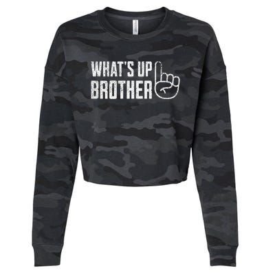 Sketch streamer whats up brother Cropped Pullover Crew