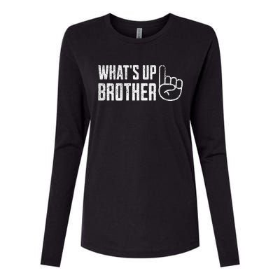 Sketch streamer whats up brother Womens Cotton Relaxed Long Sleeve T-Shirt