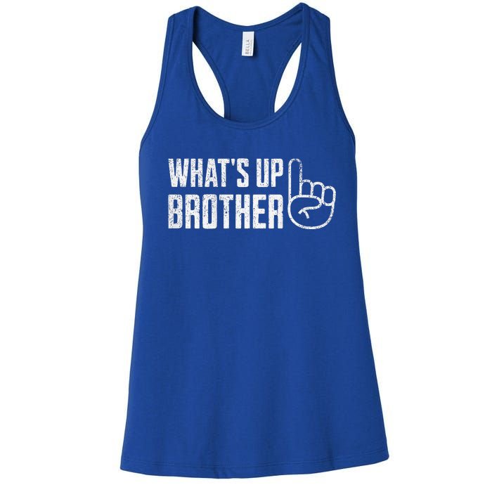 Sketch streamer whats up brother Women's Racerback Tank