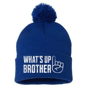 Sketch streamer whats up brother Pom Pom 12in Knit Beanie