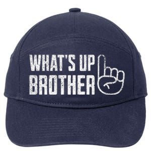 Sketch streamer whats up brother 7-Panel Snapback Hat