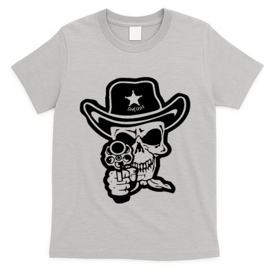 Sheriff Skull With Gun T-Shirt