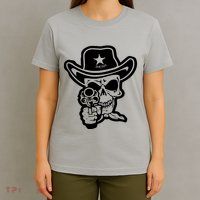 Sheriff Skull With Gun T-Shirt