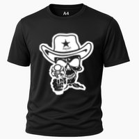 Sheriff Skull With Gun Cooling Performance Crew T-Shirt