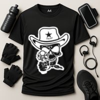 Sheriff Skull With Gun Cooling Performance Crew T-Shirt
