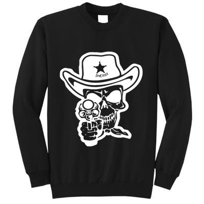 Sheriff Skull With Gun Sweatshirt
