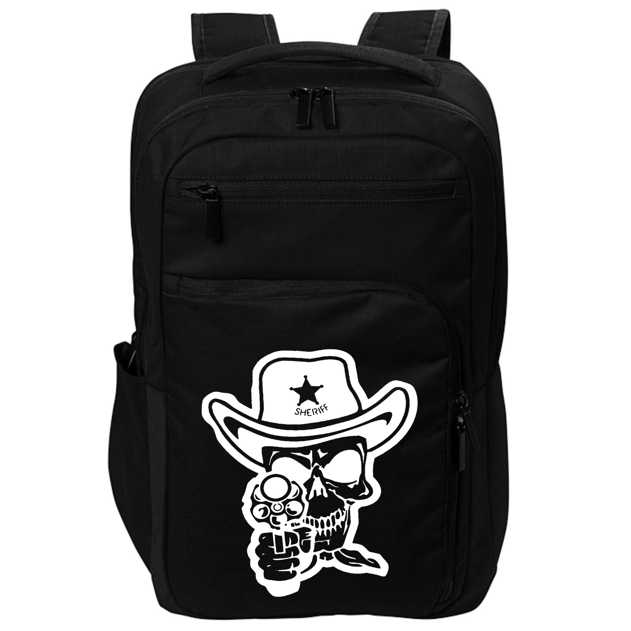 Sheriff Skull With Gun Impact Tech Backpack