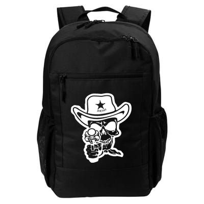 Sheriff Skull With Gun Backpack