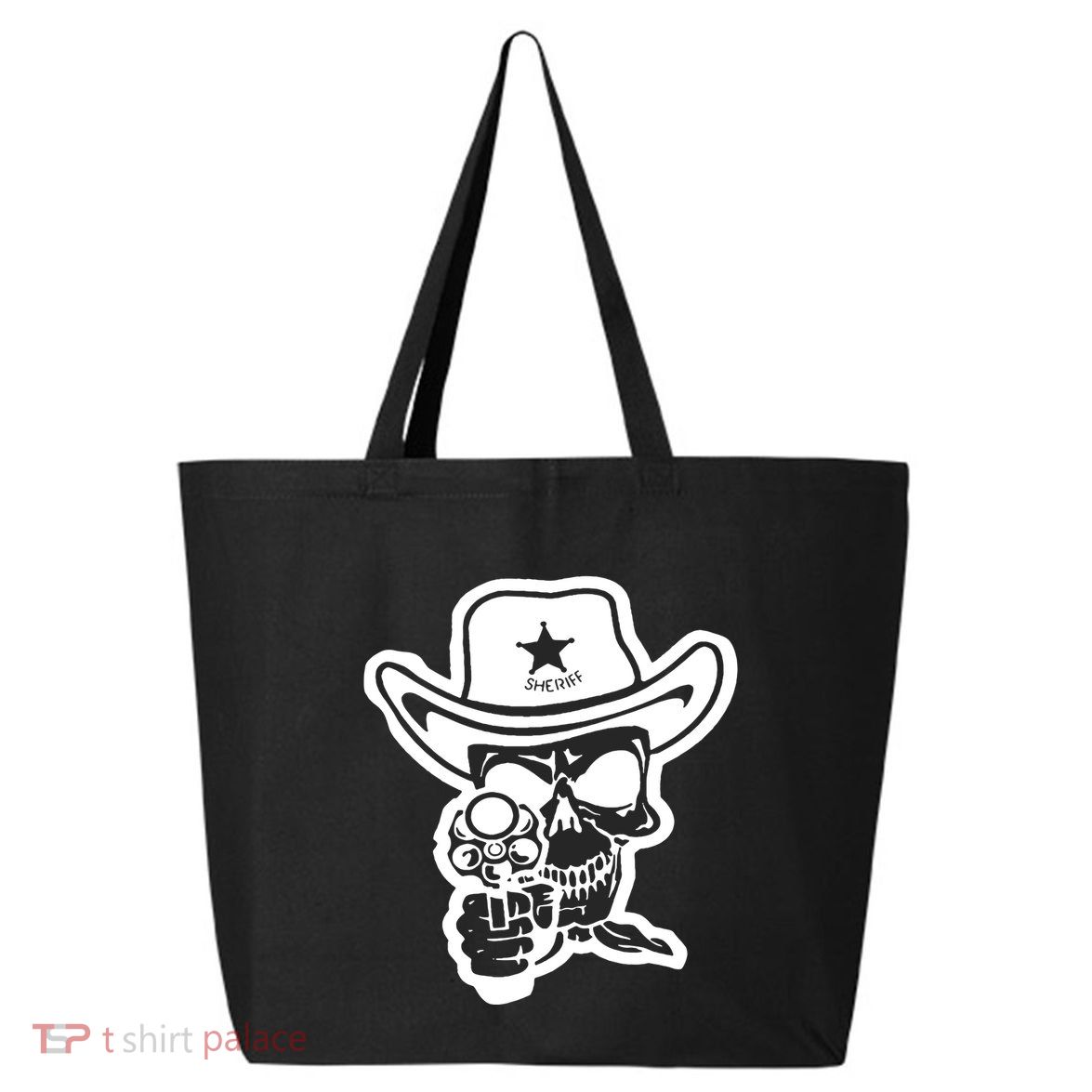 Sheriff Skull With Gun 25L Jumbo Tote