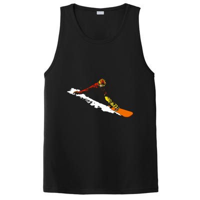 Snowboarding Snowboarder Winter Sport Snowboard Design Gift PosiCharge Competitor Tank