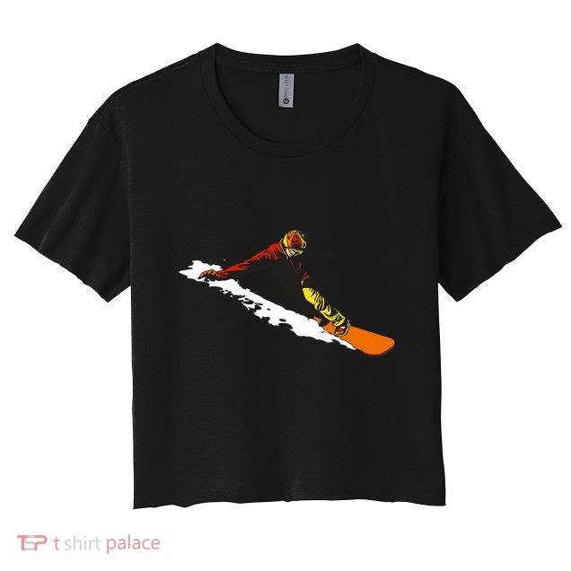 Snowboarding Snowboarder Winter Sport Snowboard Design Gift Crop Top