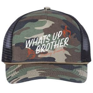 Sketch Streamer Whats Up Brother Funny Tuesday Retro Rope Trucker Hat Cap