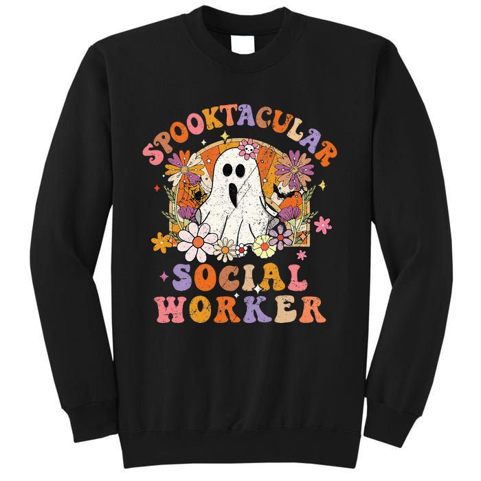 Spooktacular Social Worker Happy Halloween Spooky Matching Sweatshirt