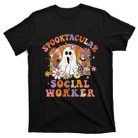 Spooktacular Social Worker Happy Halloween Spooky Matching T-Shirt