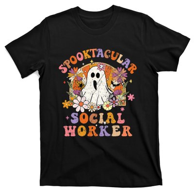 Spooktacular Social Worker Happy Halloween Spooky Matching T-Shirt