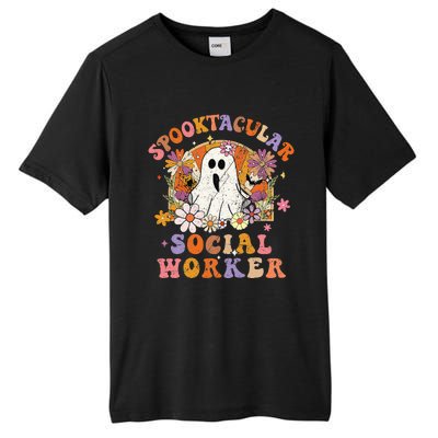 Spooktacular Social Worker Happy Halloween Spooky Matching Tall Fusion ChromaSoft Performance T-Shirt