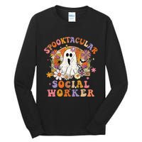 Spooktacular Social Worker Happy Halloween Spooky Matching Tall Long Sleeve T-Shirt