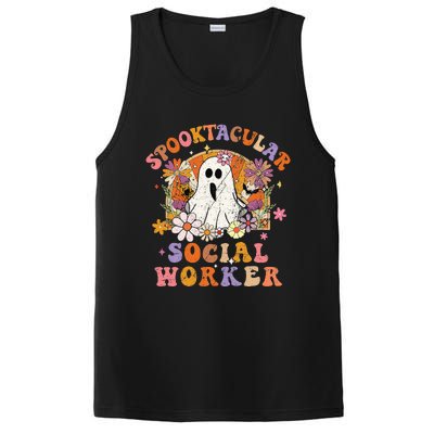 Spooktacular Social Worker Happy Halloween Spooky Matching PosiCharge Competitor Tank